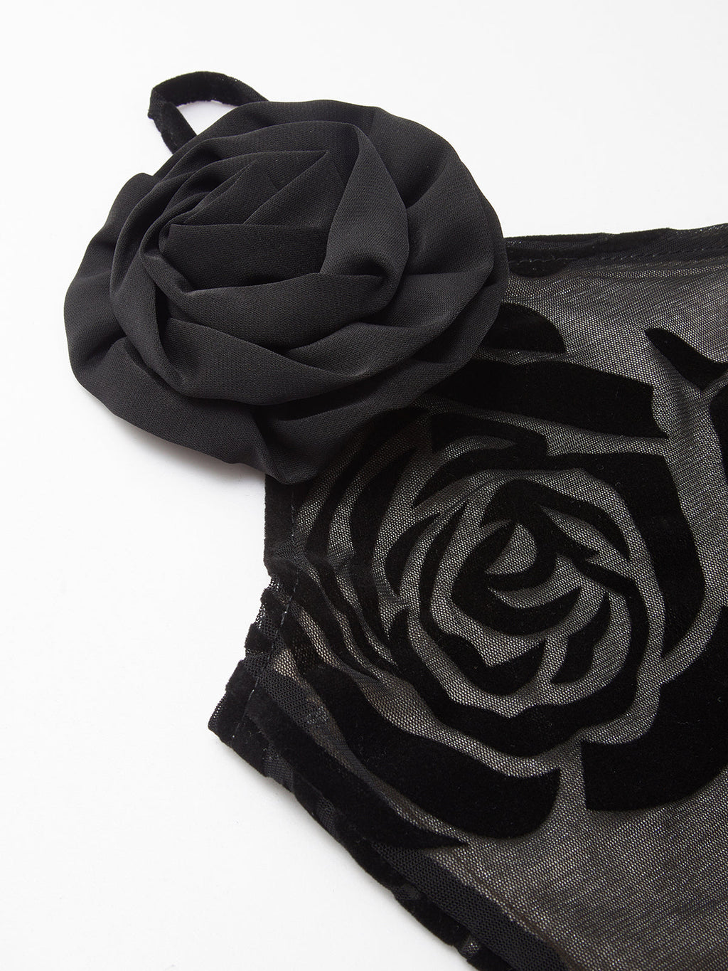 Robe Longue Asymétrique Avec Fleurs Appliquées Pour Femme | Idéale Pour Les Soirées Et Événements