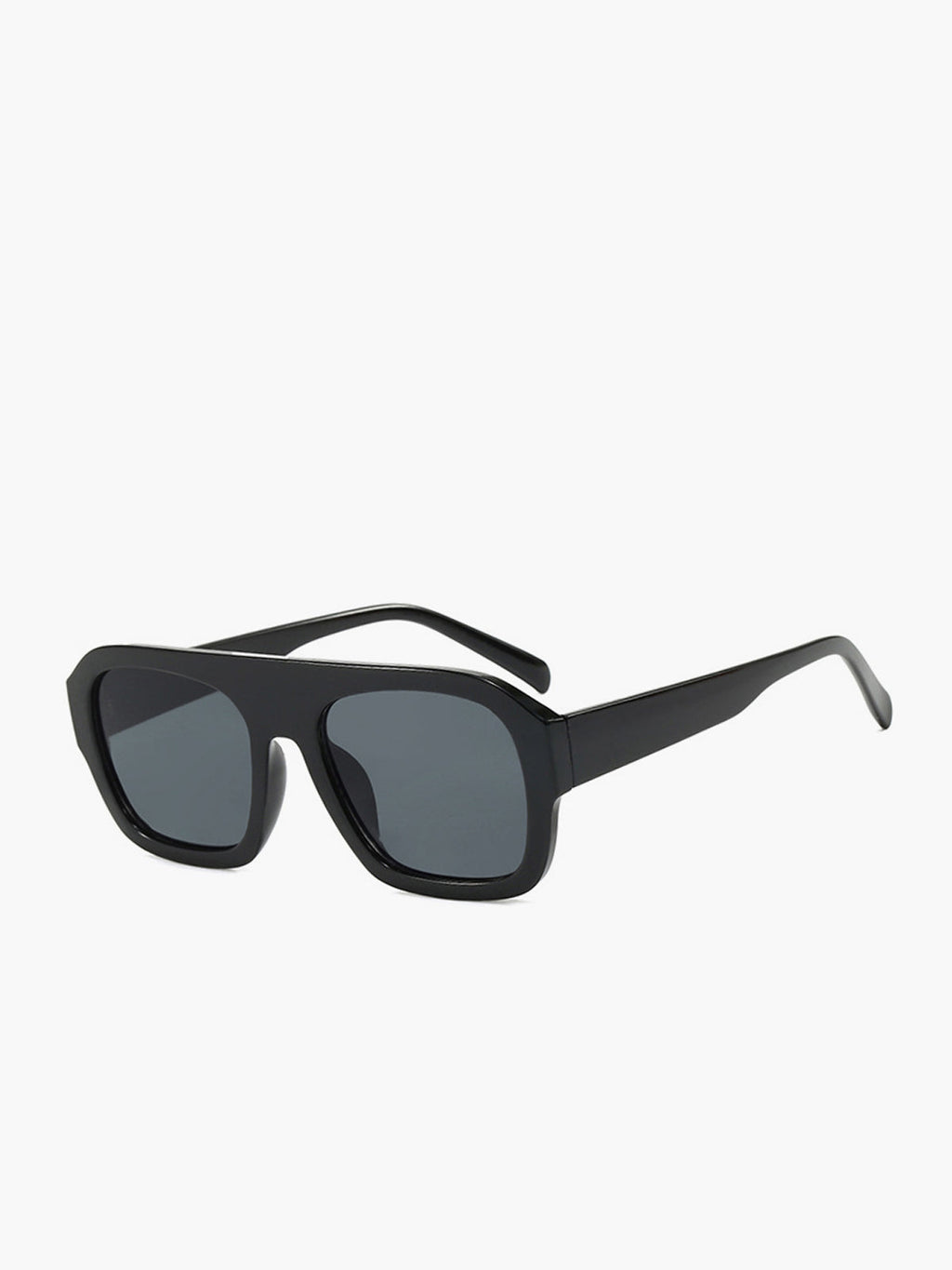 Lunettes de soleil rétro carrées à imprimé léopard