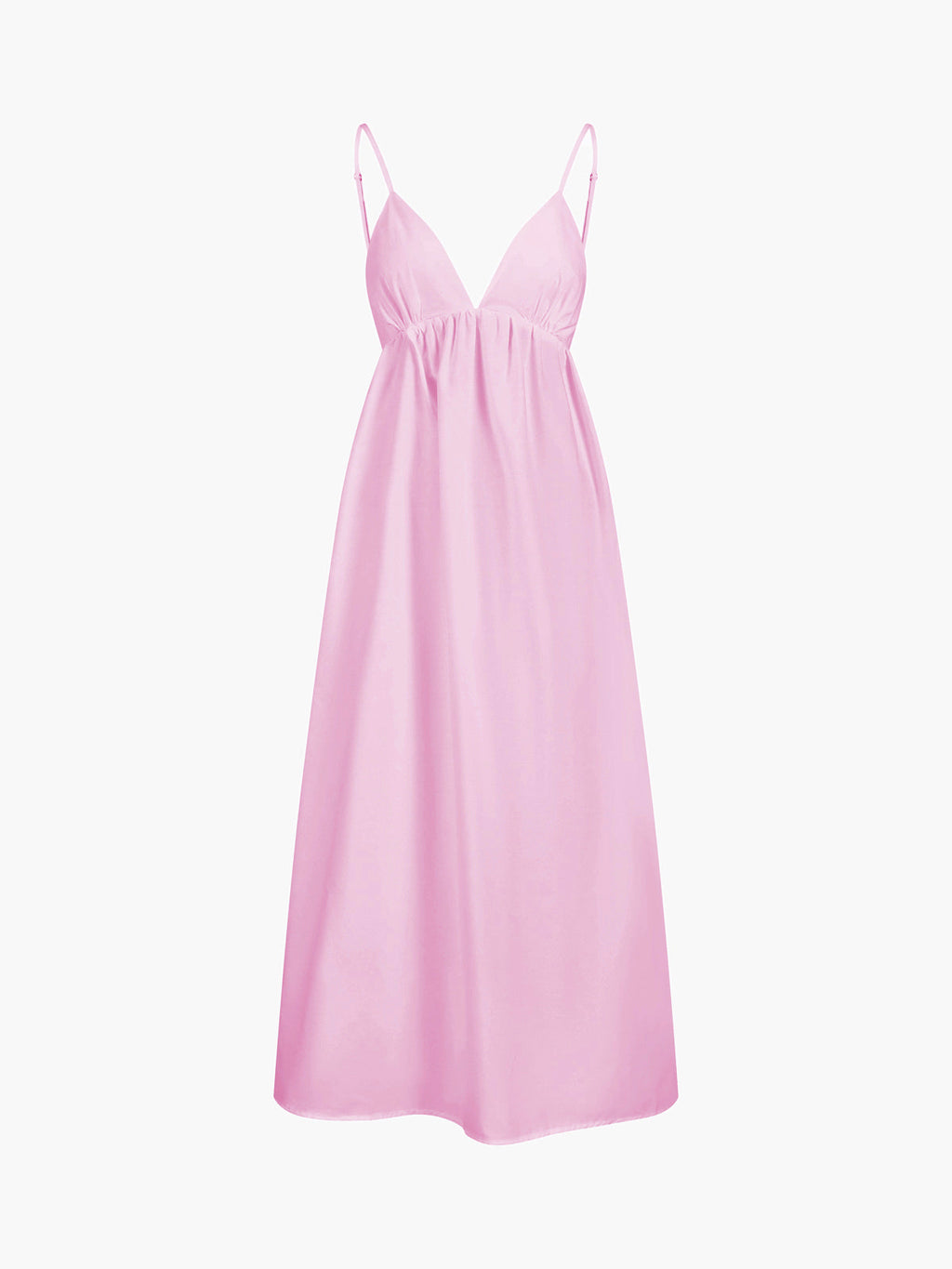 Robe midi sans manches à décolleté en V pour femmes