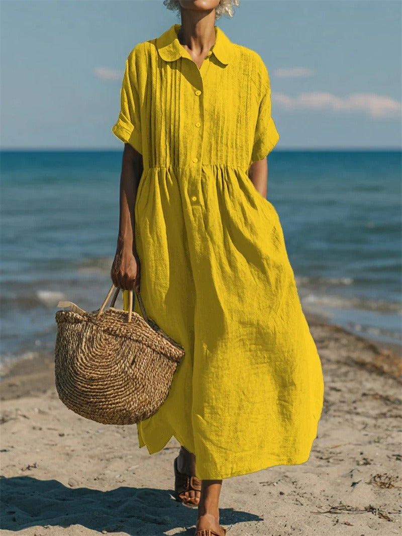 Corvina | Robe de plage longue avec poches pratiques