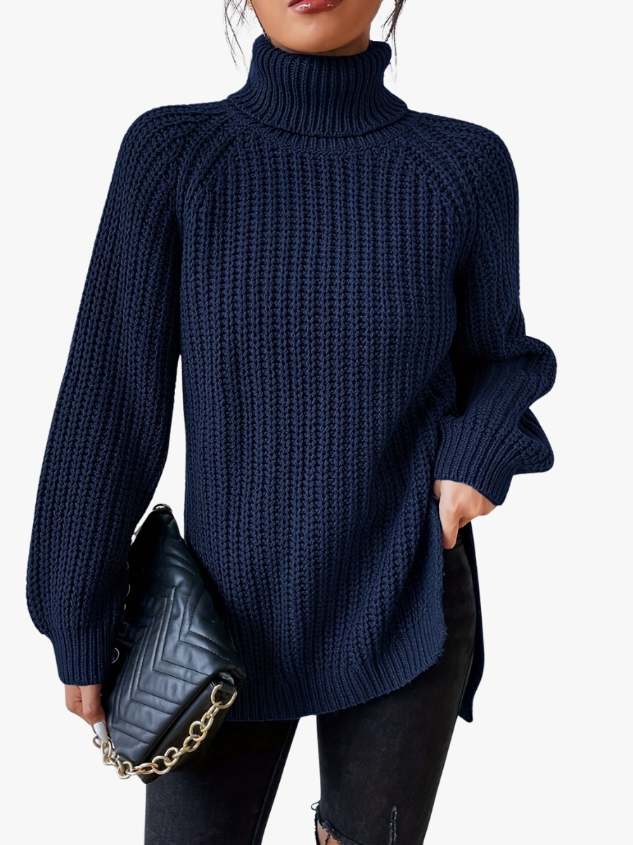 SWEAT-SHIRT À COL HAUT ET COUPE ÉLÉGANTE POUR FEMMES