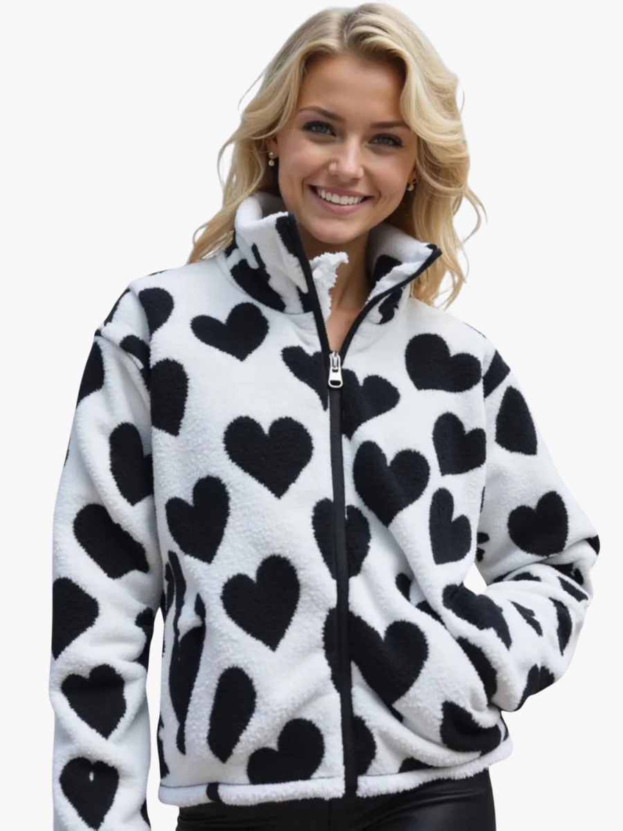 VESTE RÉVERSIBLE EN FORME DE COEUR POUR FEMMES