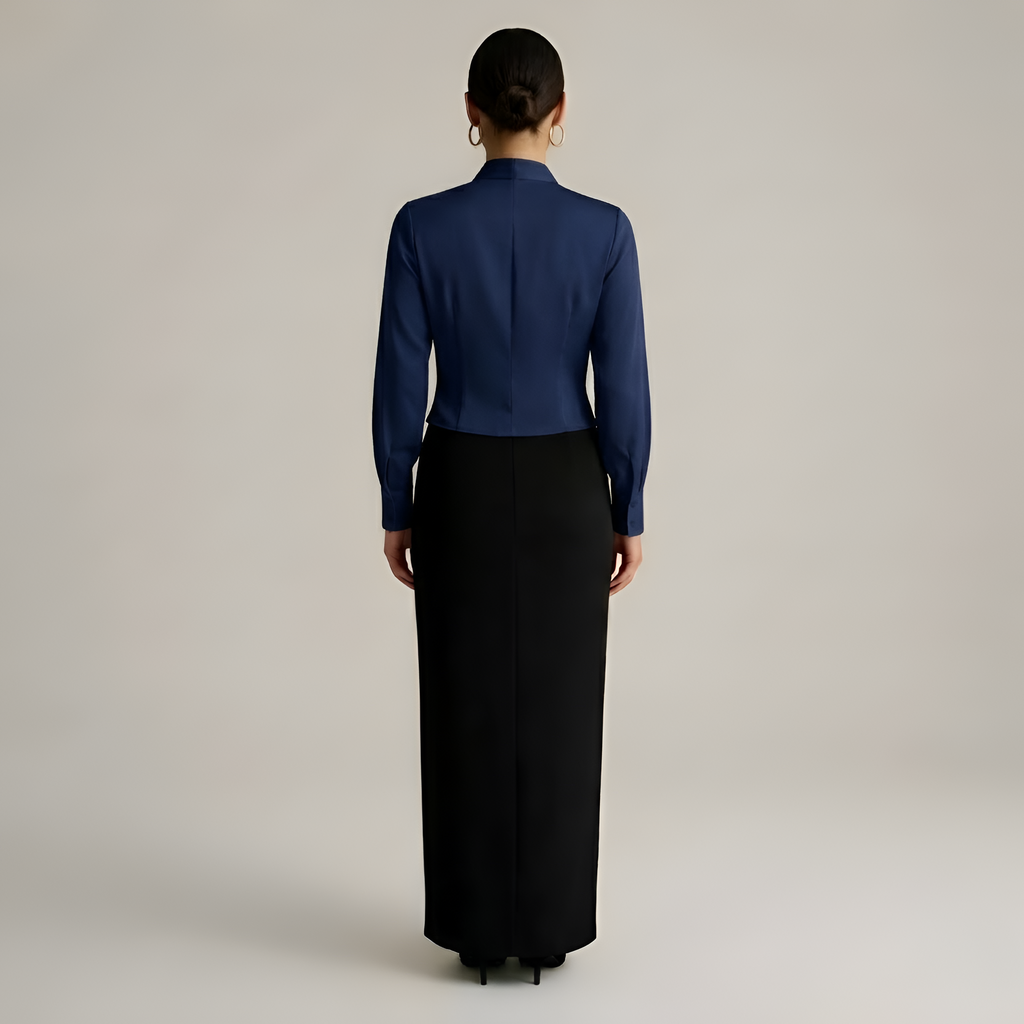 Alianna - Blouse croisée chic en satin