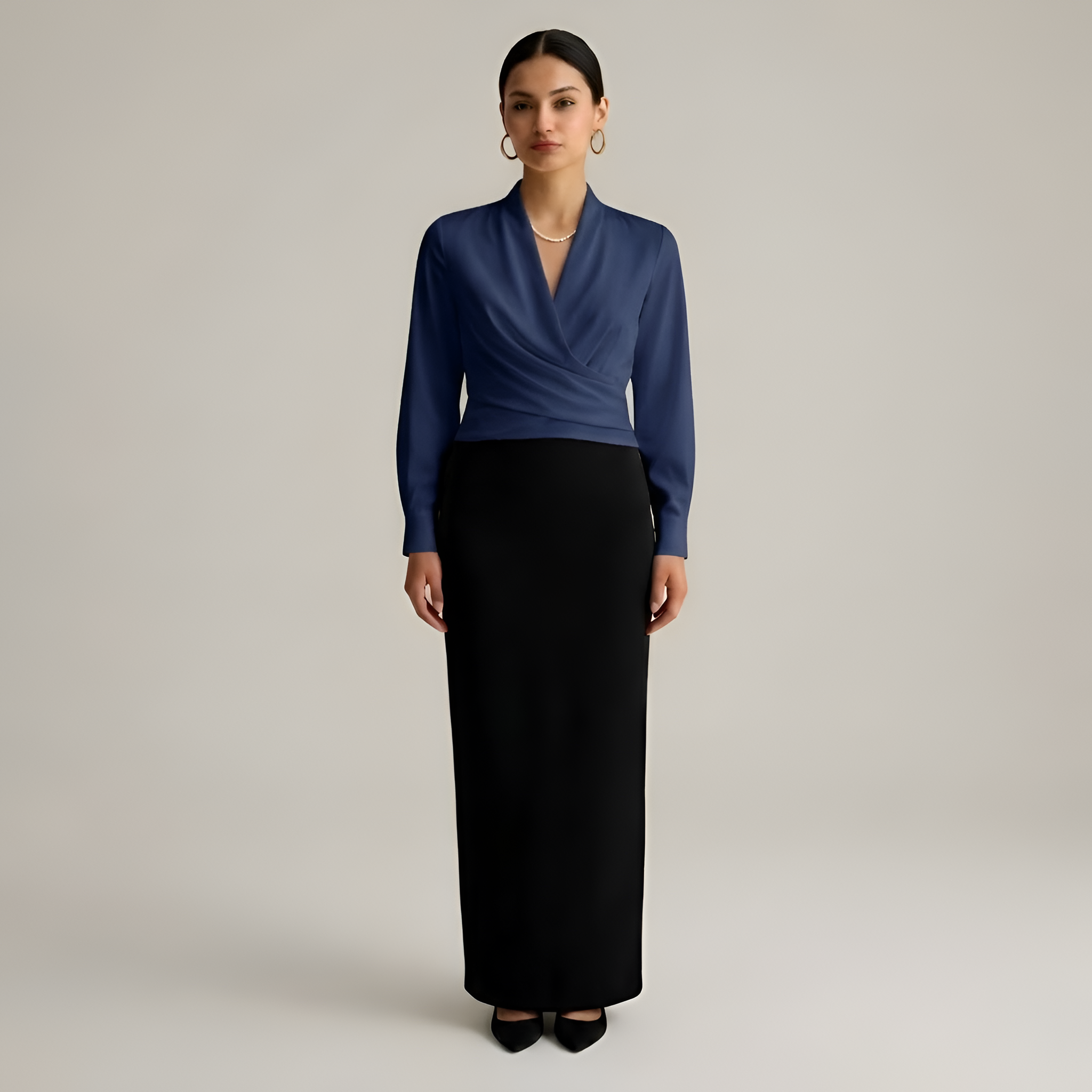 Alianna - Blouse croisée chic en satin