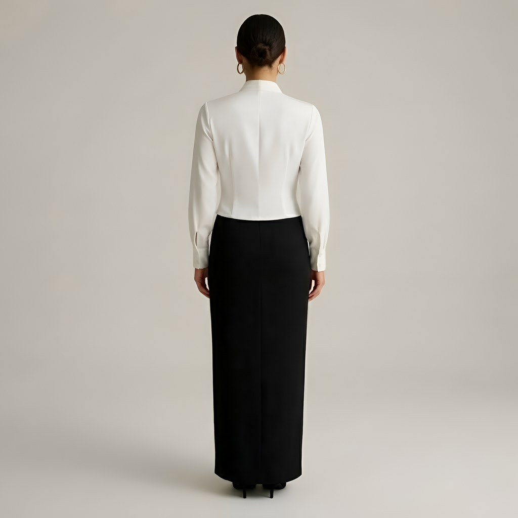 Alianna - Blouse croisée chic en satin