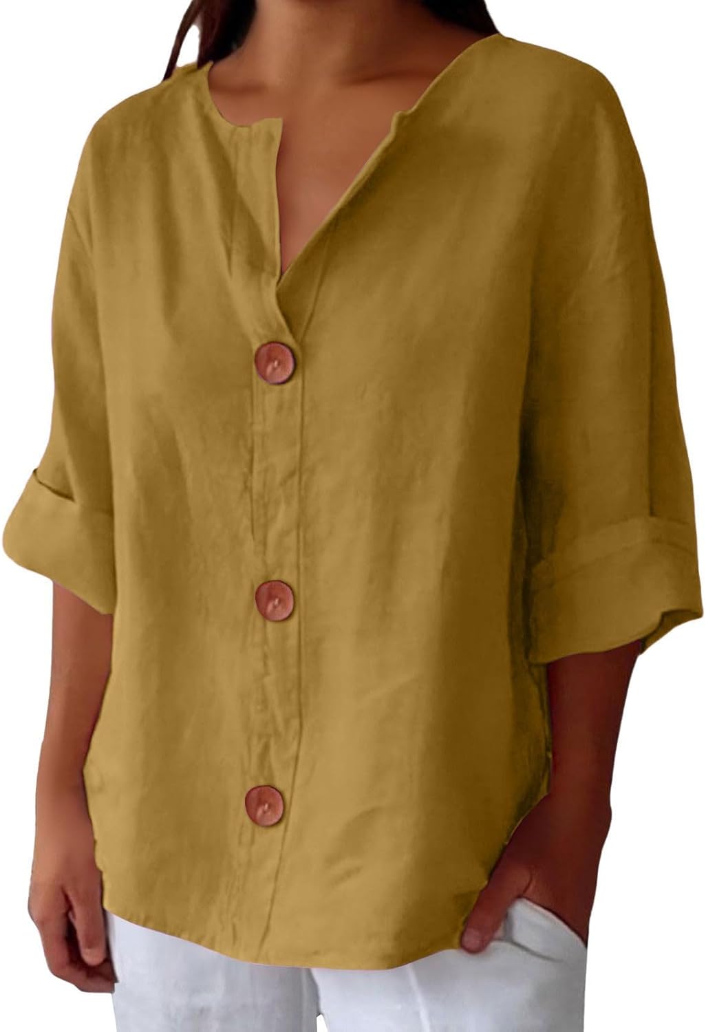 Blouse Femme | Décontractée & Légère avec Col en V