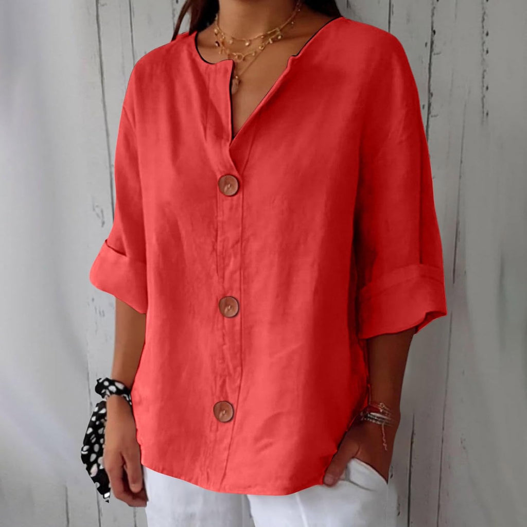 Blouse Femme | Décontractée & Légère avec Col en V