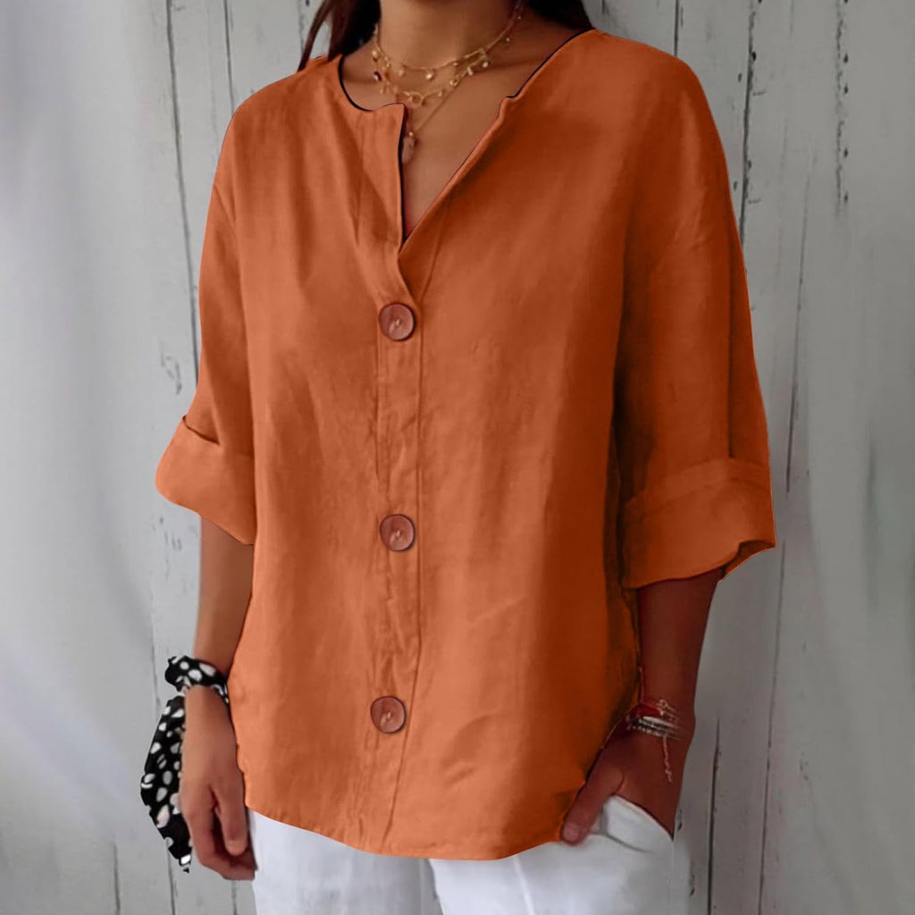 Blouse Femme | Décontractée & Légère avec Col en V