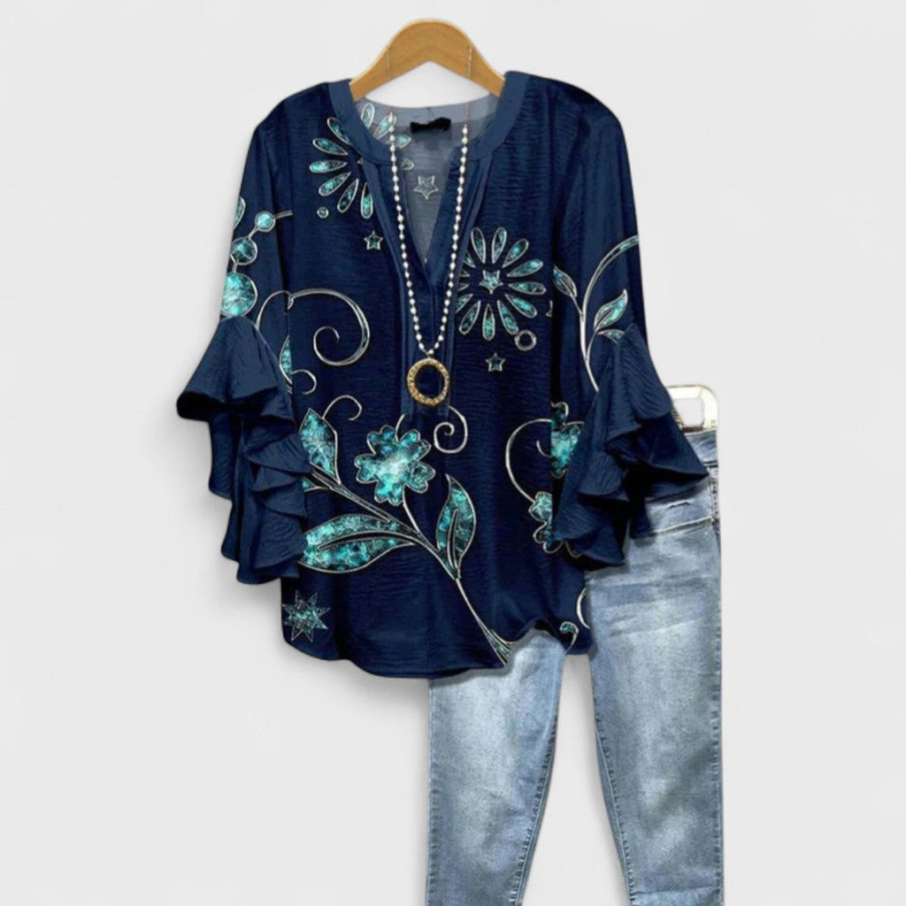 Blouse Femme | Manches Volantes & Décolleté V Flatteur