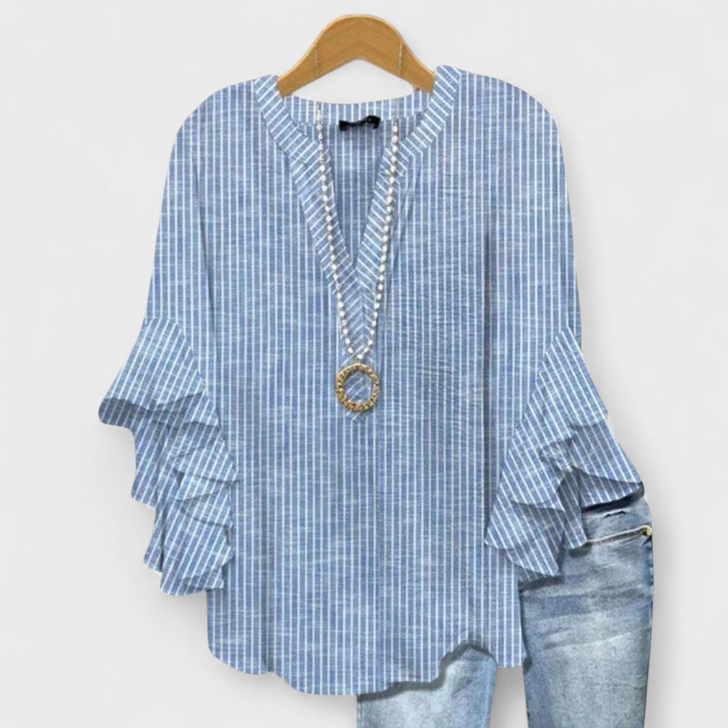 Blouse Femme | Manches Volantes & Décolleté V Flatteur