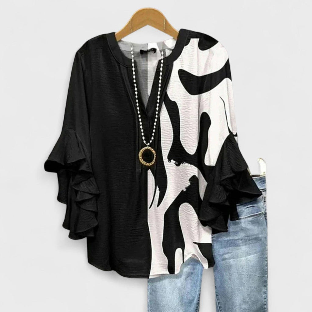 Blouse Femme | Manches Volantes & Décolleté V Flatteur