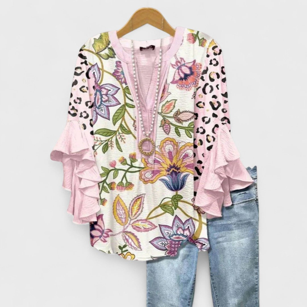 Blouse Femme | Manches Volantes & Décolleté V Flatteur