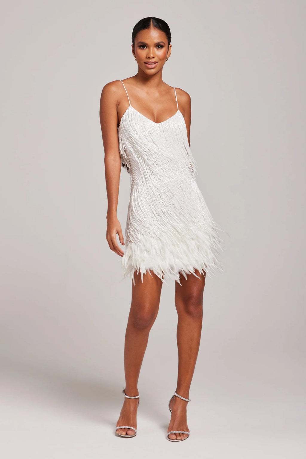 Robe de Cocktail Femme | Franges Sans Manches
