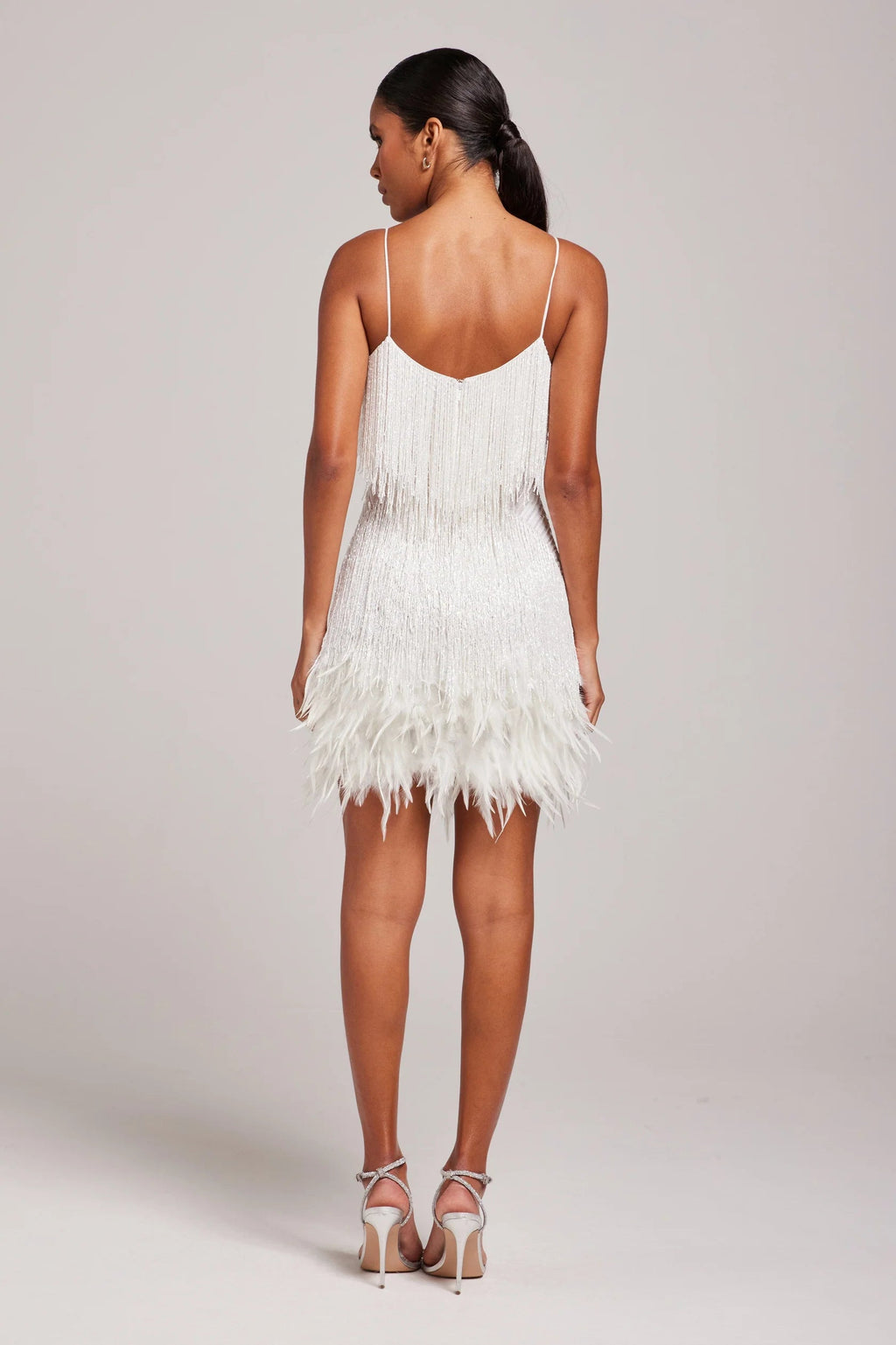 Robe de Cocktail Femme | Franges Sans Manches
