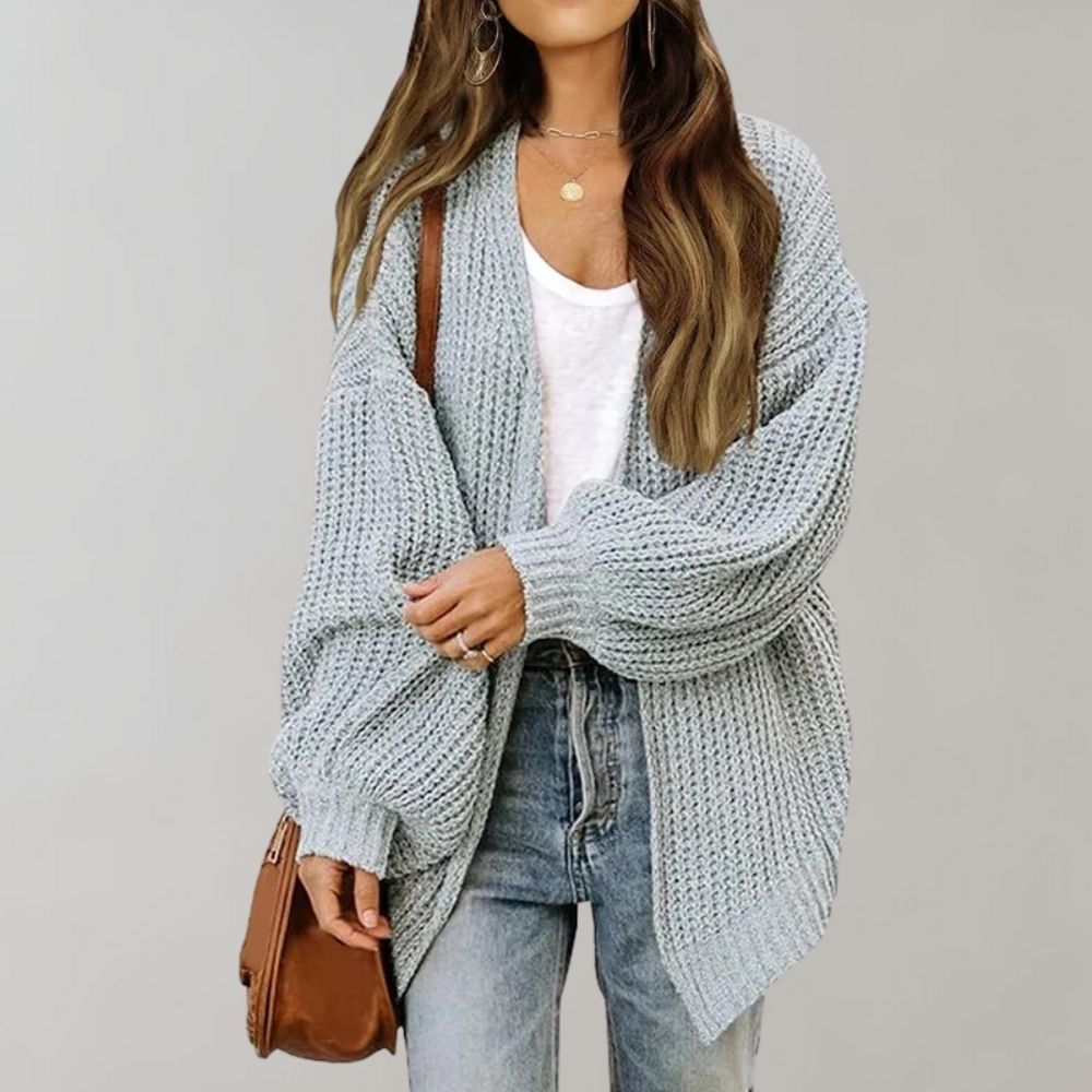 Diana - Gilet Oversized Élégant en Maille Épais