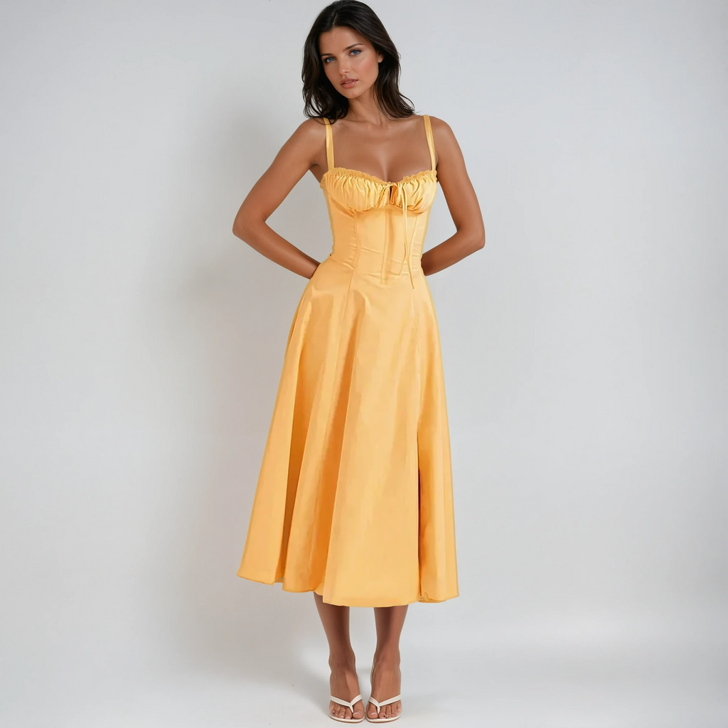 Robe Midi de Fête Cute Corset Catherine