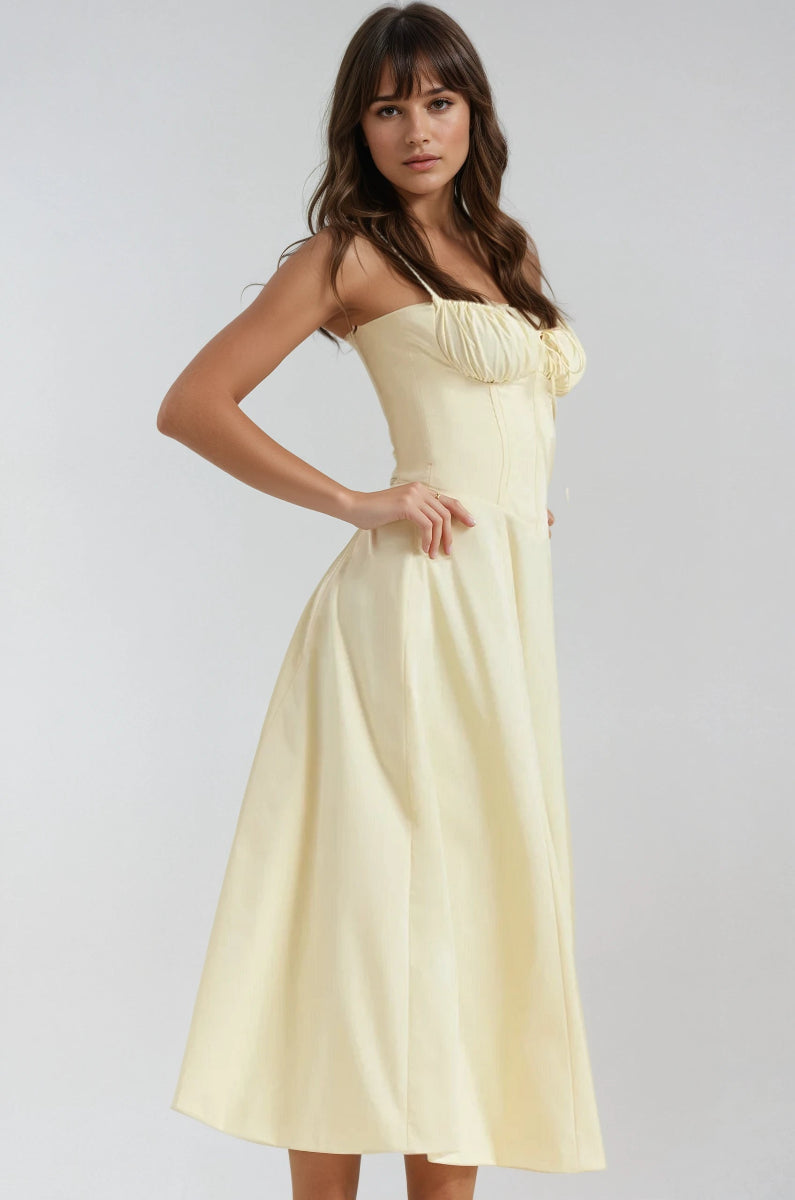 Robe Midi de Fête Cute Corset Catherine