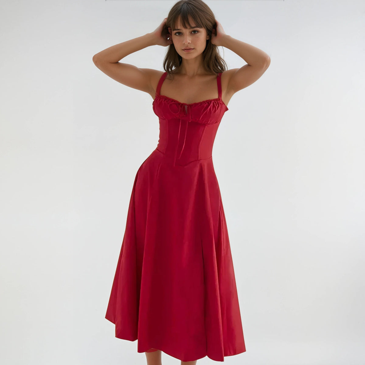 Robe Midi de Fête Cute Corset Catherine