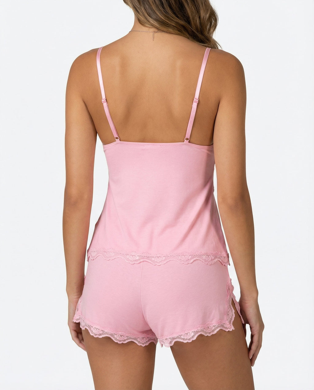 Luna | Ensemble Cami en Dentelle et Shorts pour un Style Décontracté