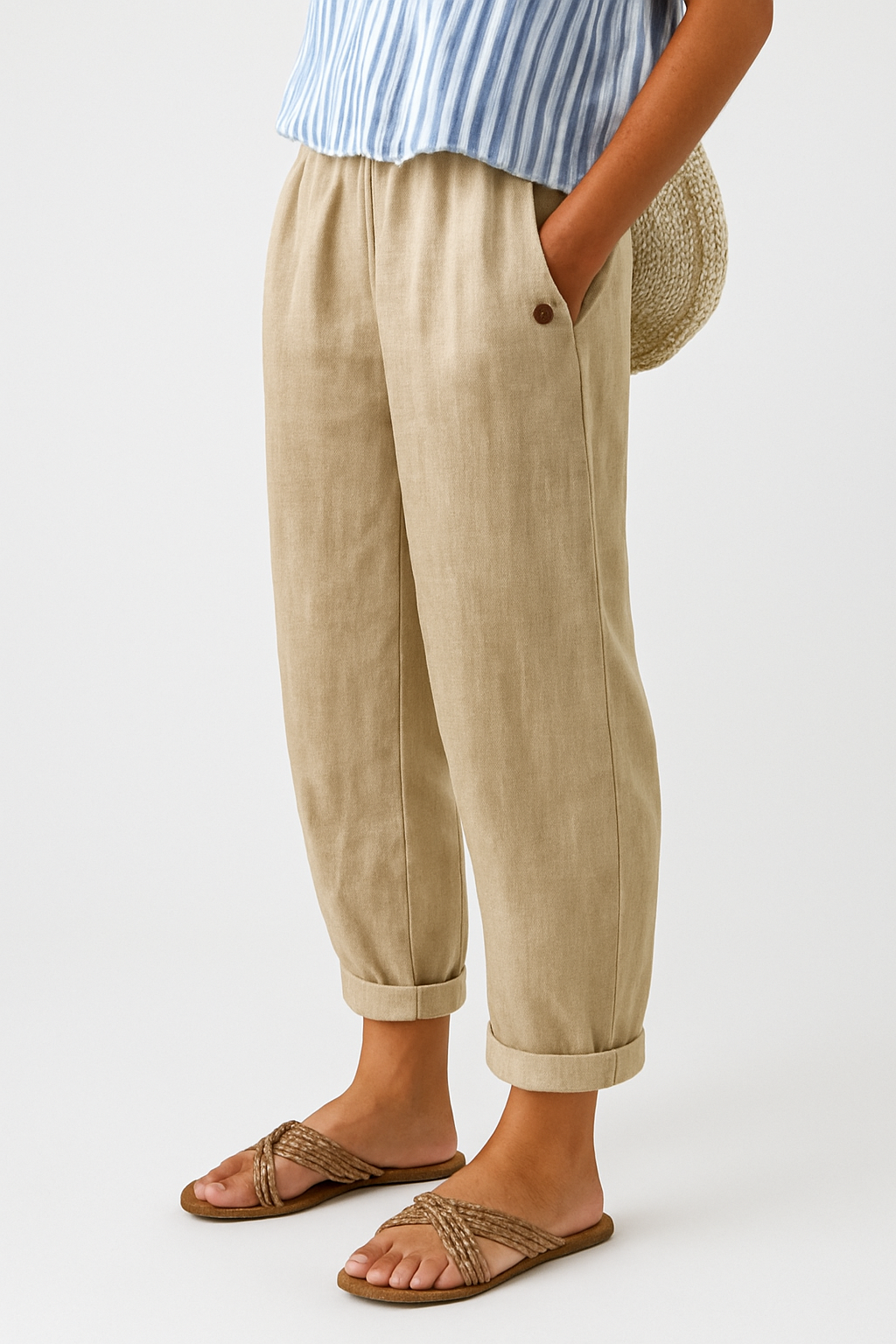 Pantalon Femme | Taille Haute Ajusté