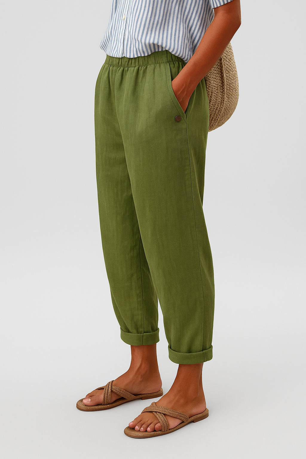 Pantalon Femme | Taille Haute Ajusté