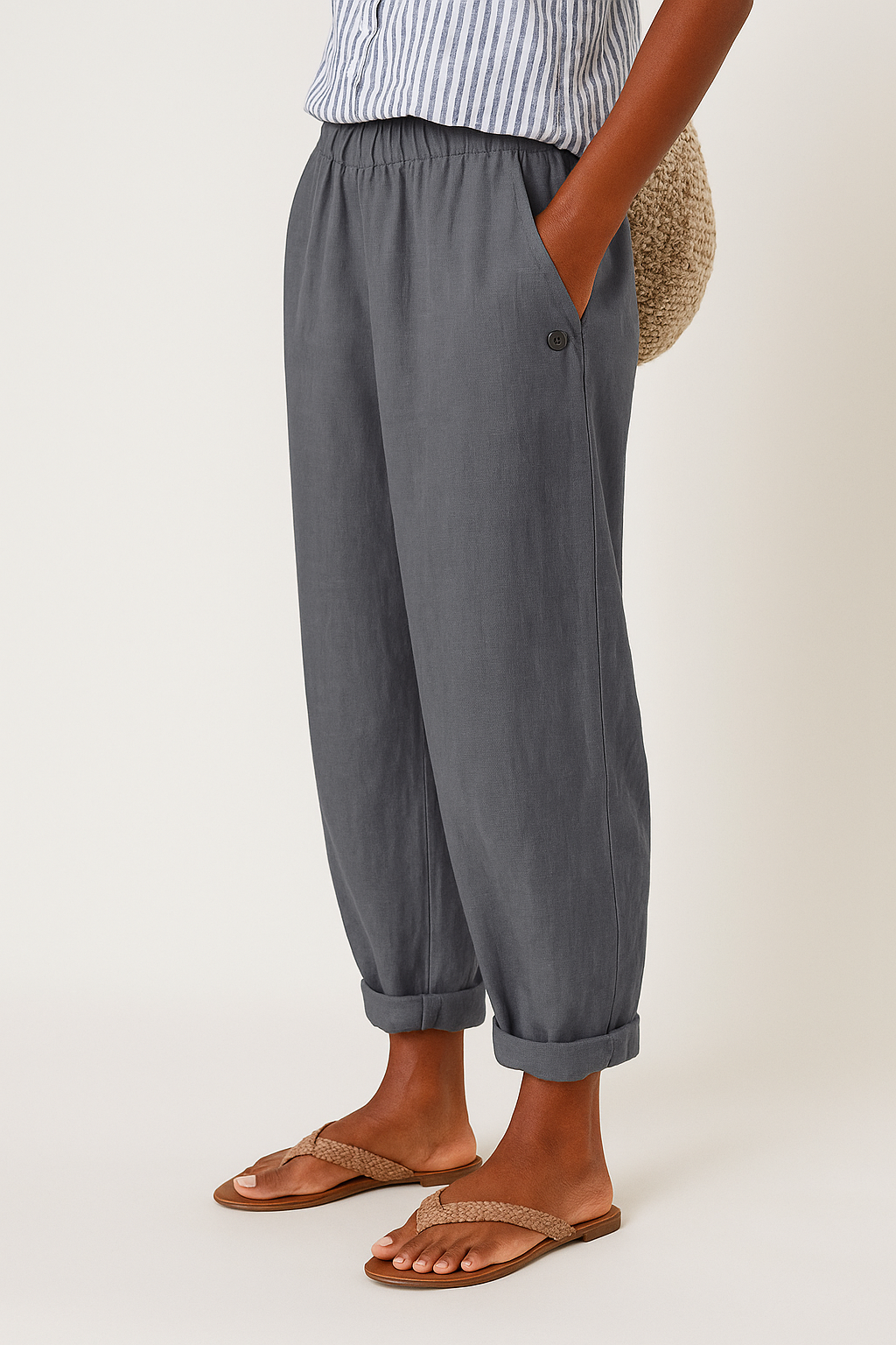 Pantalon Femme | Taille Haute Ajusté