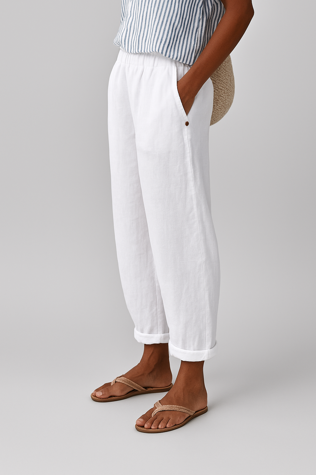 Pantalon Femme | Taille Haute Ajusté