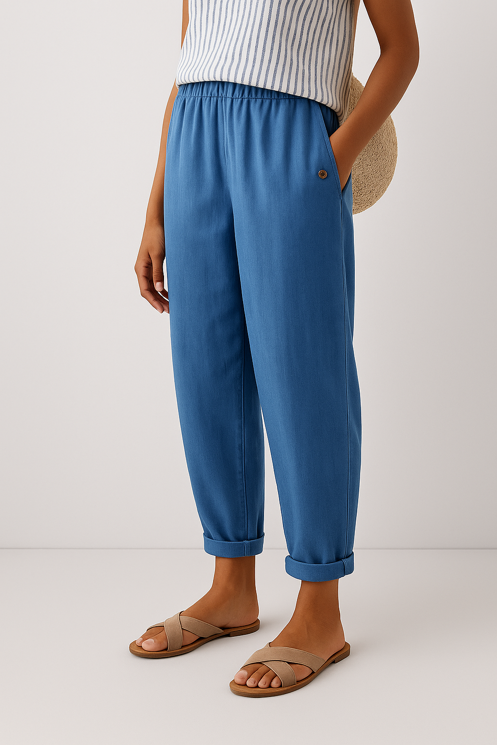 Pantalon Femme | Taille Haute Ajusté