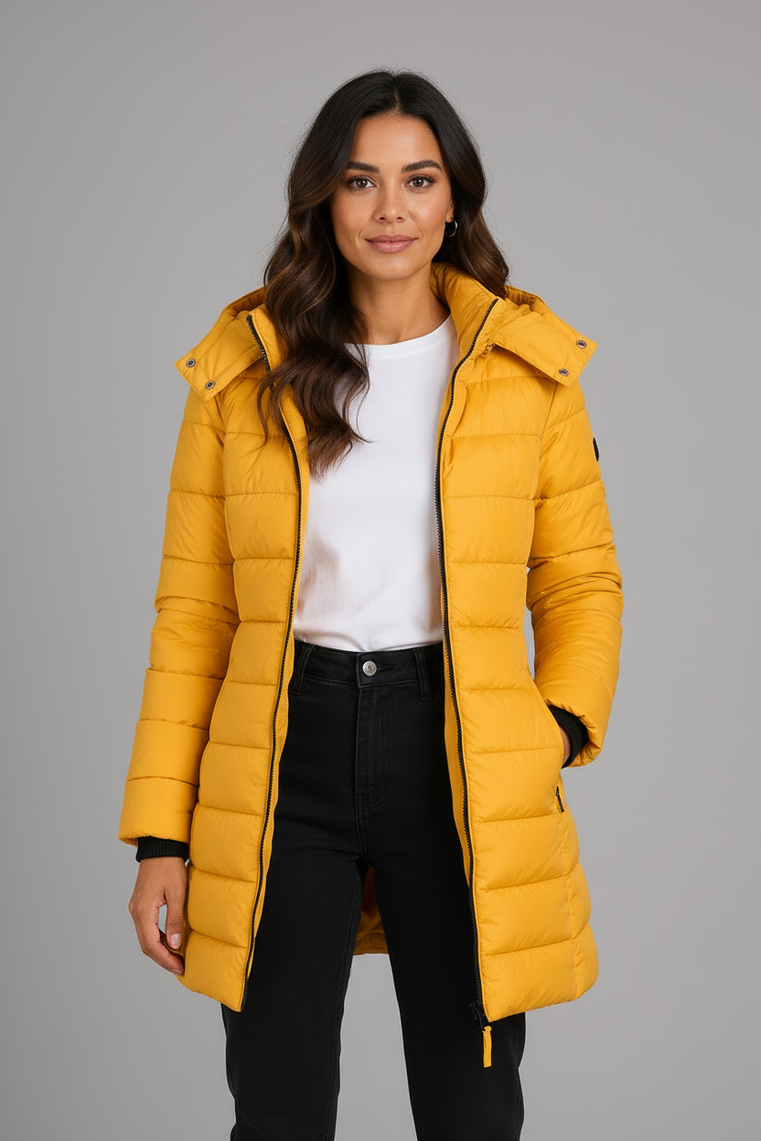 Parka matelassée à capuche pour femmes