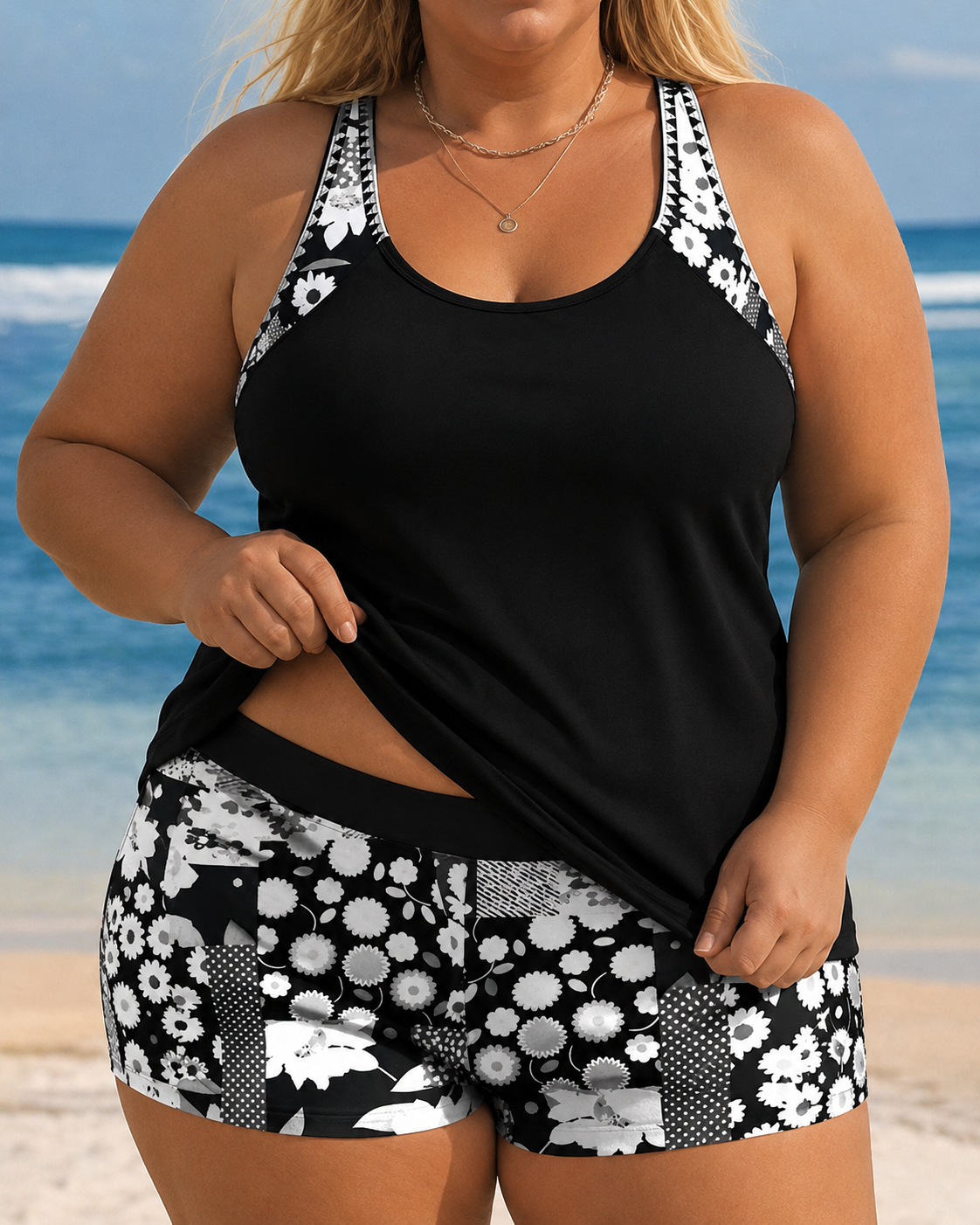 Nina | Ensemble de maillot de bain pour femmes en grande taille avec poches