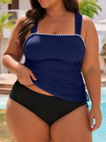 Sophie | Ensemble Tankini Coastal Grace pour femmes en grandes tailles avec bande latérale réglable