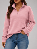 Pull Femme avec Fermeture Éclair Courte - Pull Ottoman Côtelé