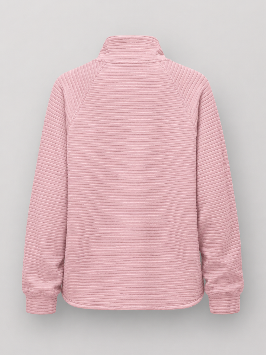 Pull Femme avec Fermeture Éclair Courte - Pull Ottoman Côtelé