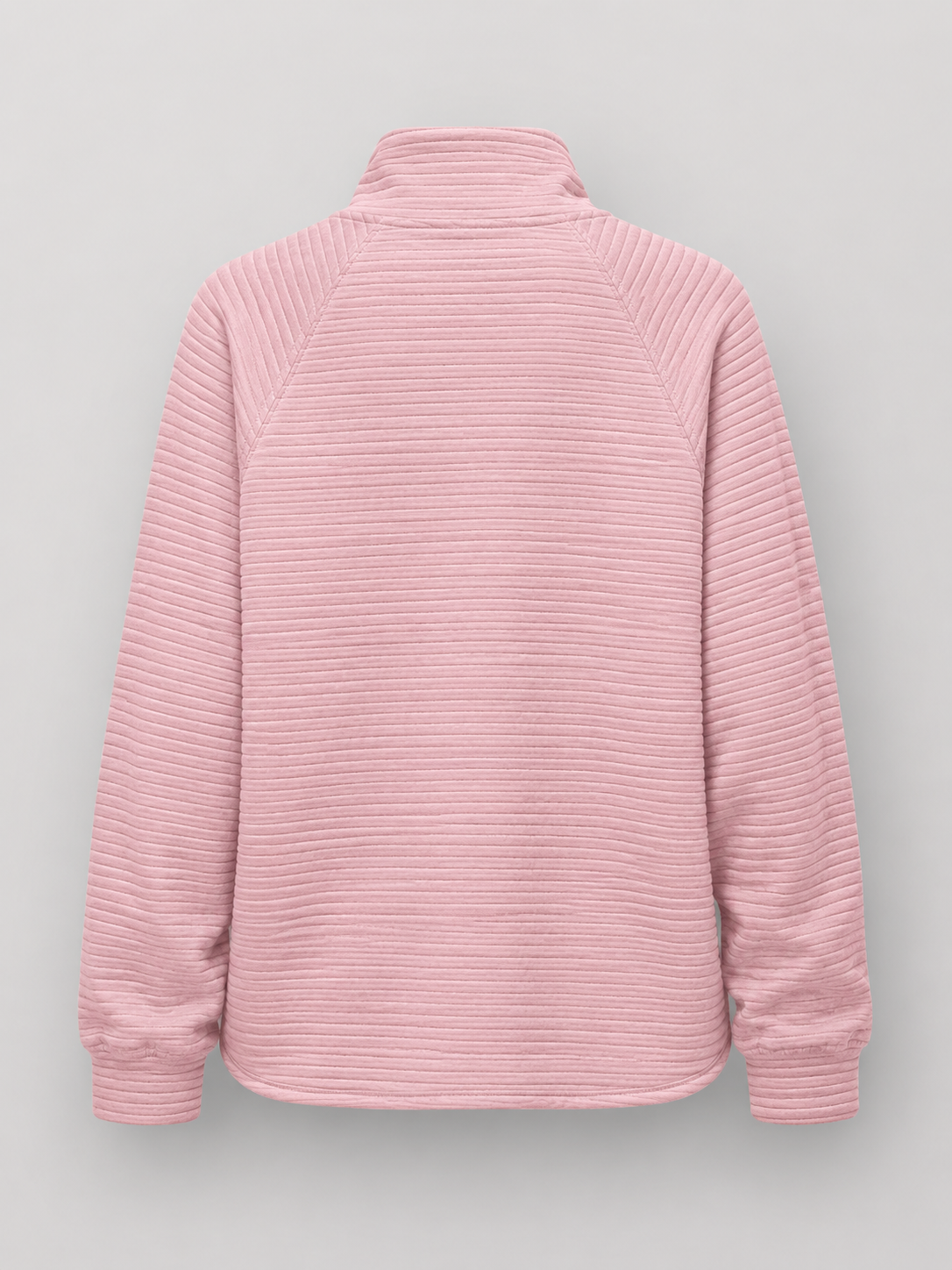 Pull Femme avec Fermeture Éclair Courte - Pull Ottoman Côtelé