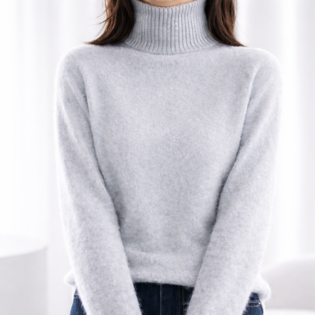Undine | Pull à col roulé côtelé pour femmes