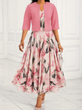 Rosalie | Ensemble Robe Maxi Fleurie pour Femmes avec Veste