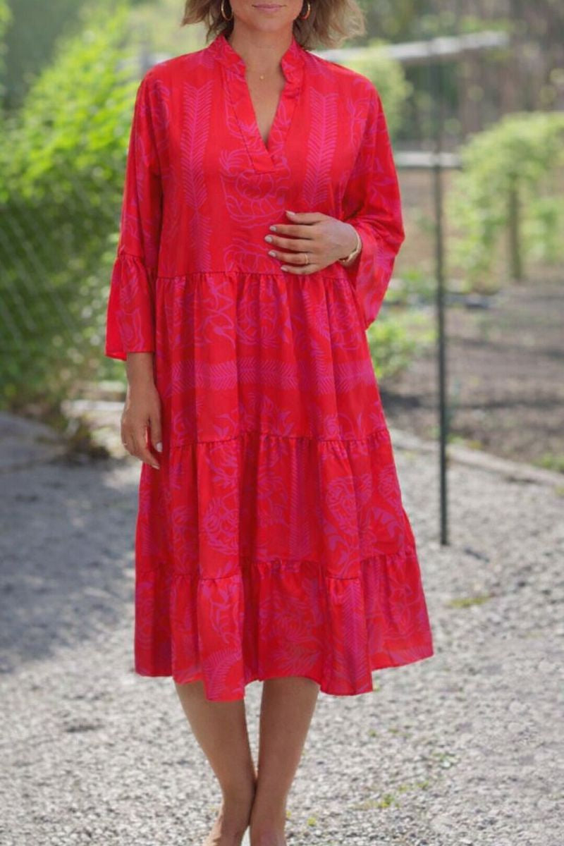 Claire | Robe Midi Ample Boho pour Femmes