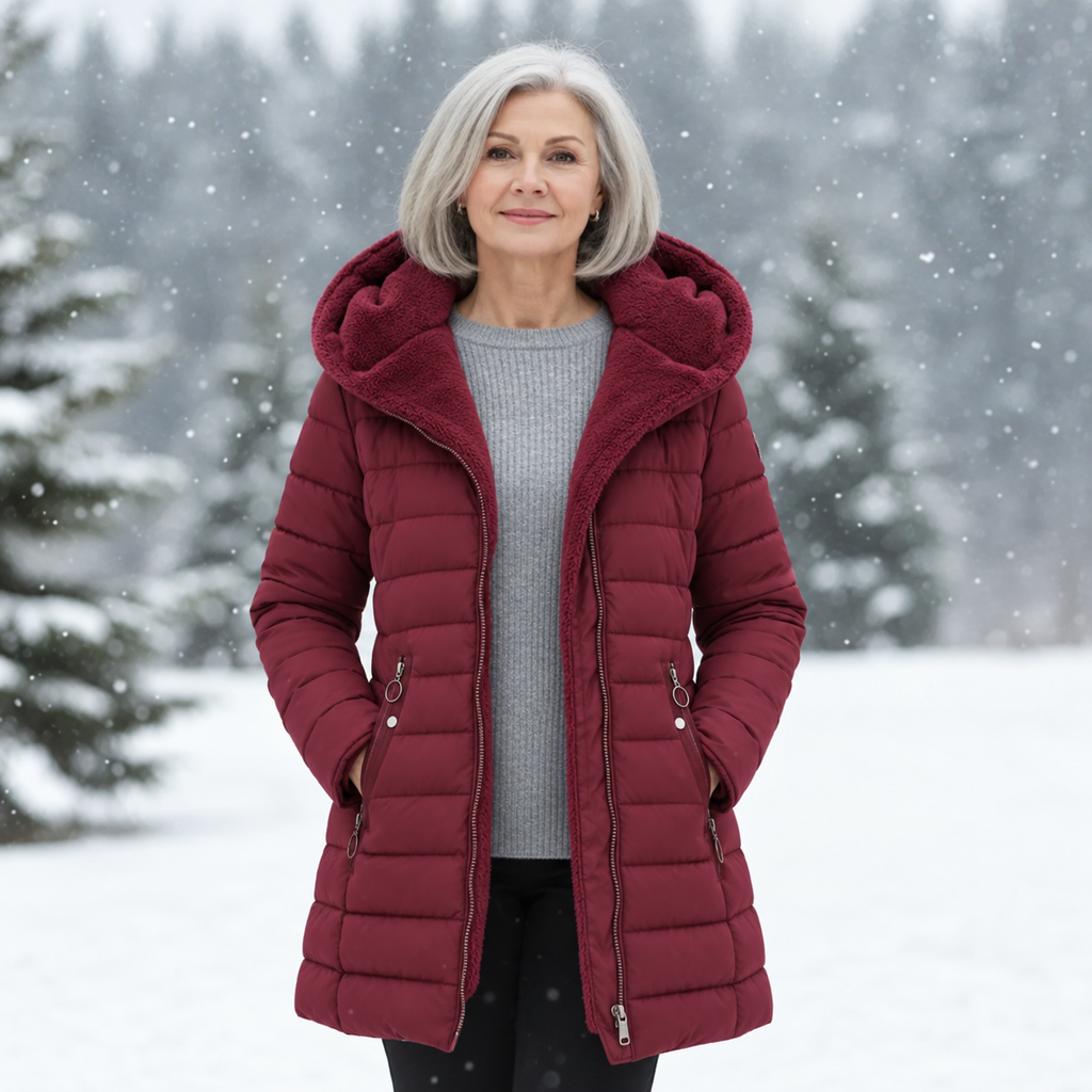 Fiona - Manteau d'hiver matelassé élégant en polaire