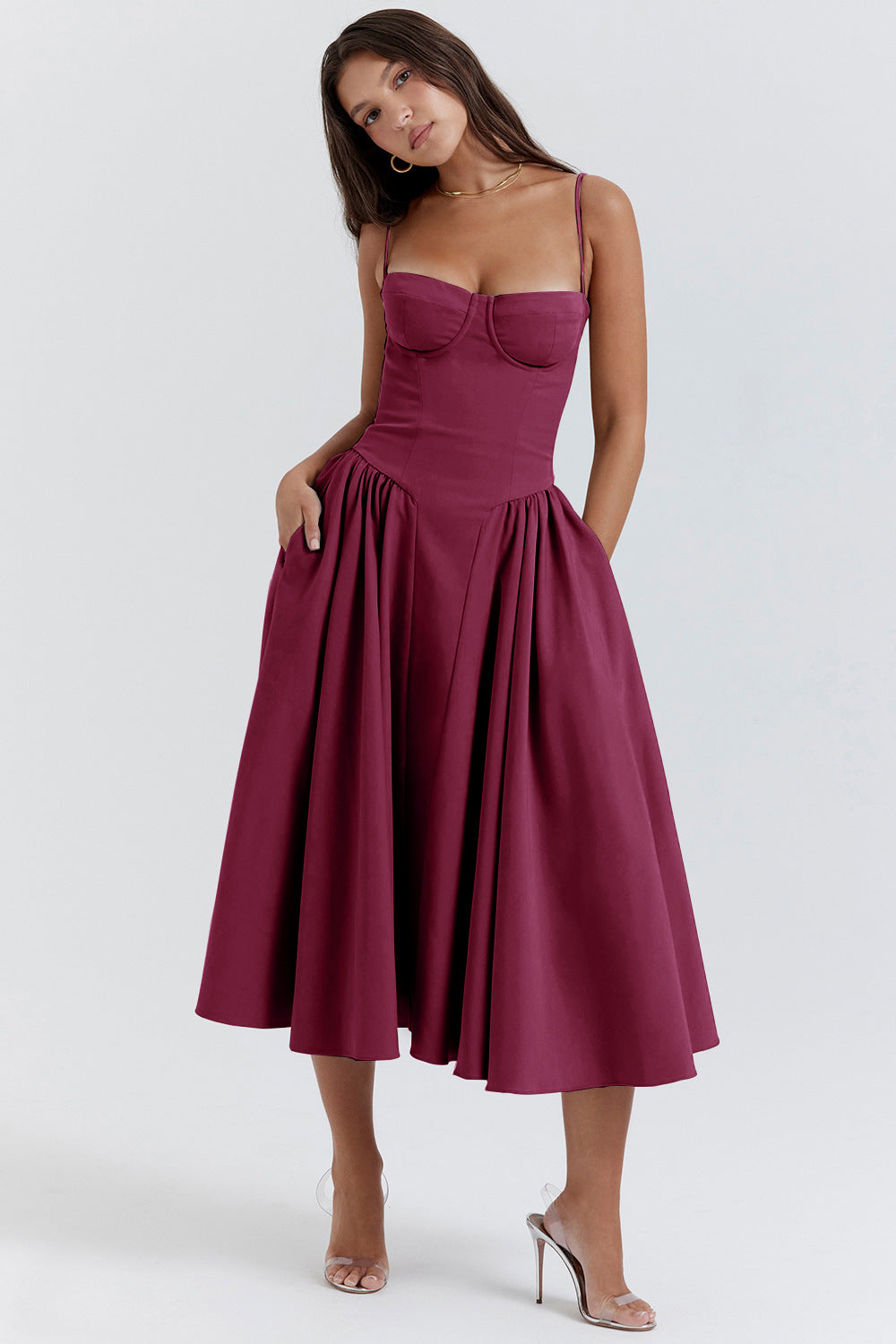 Aurora | Robe Maxi Intemporelle pour Invités de Mariage