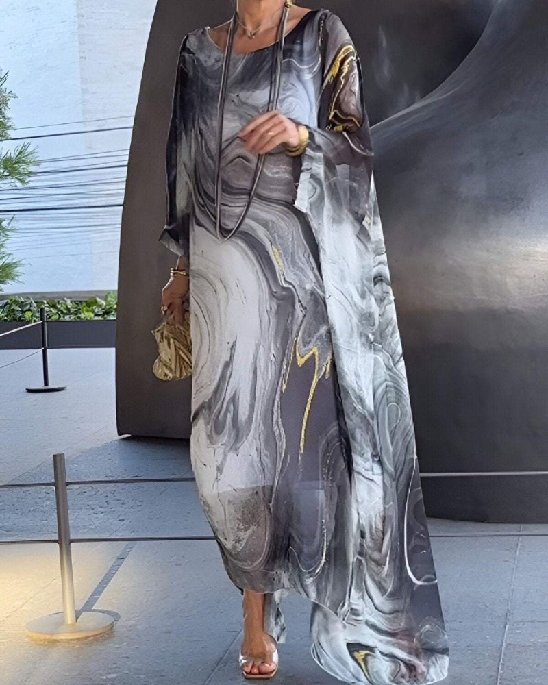 Robe Élégante avec Couverture du Ventre Confortable