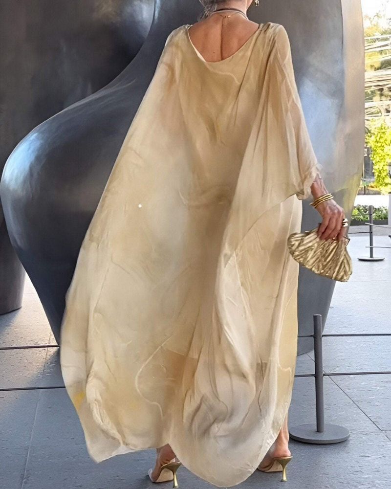 Robe Élégante avec Couverture du Ventre Confortable