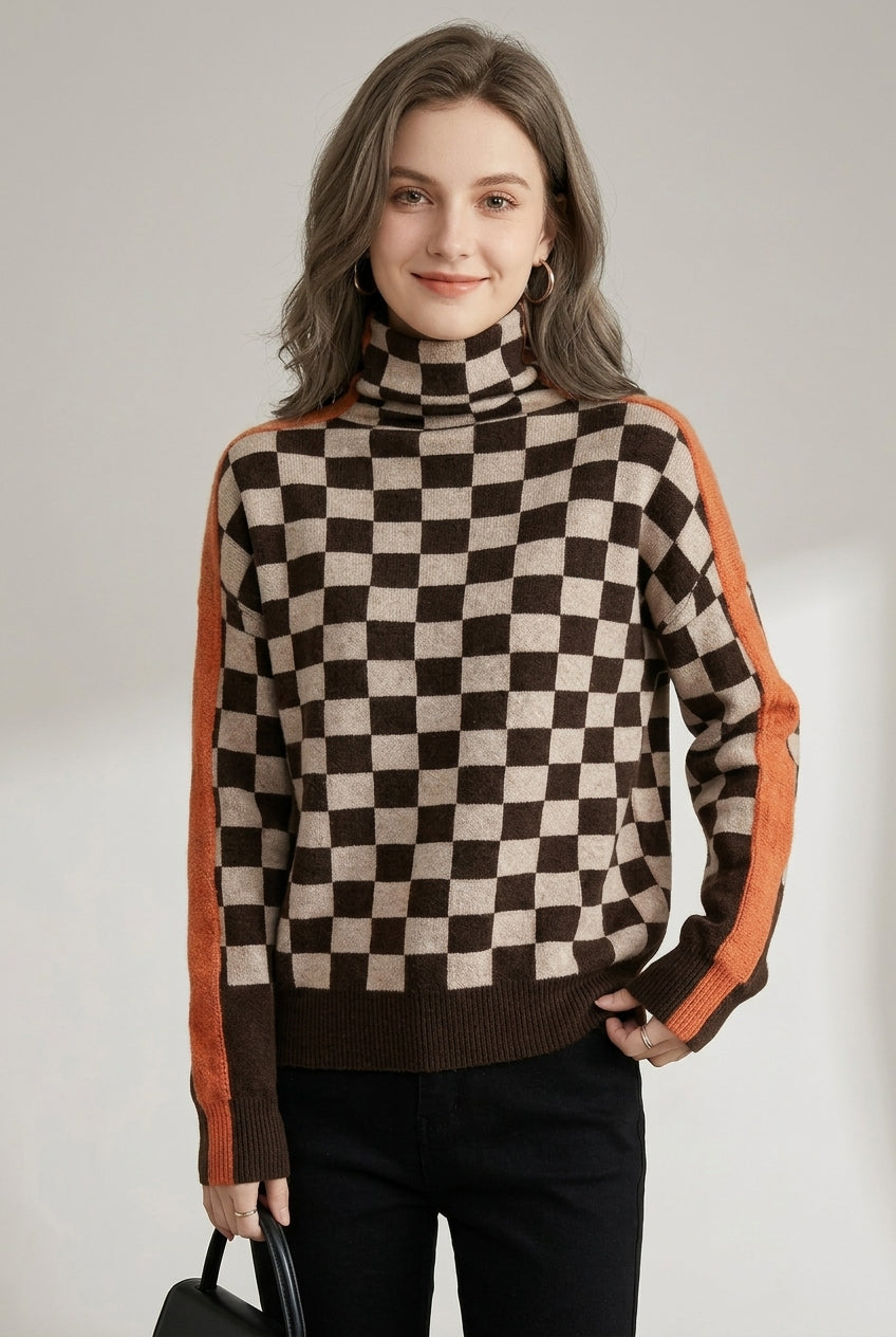 Pull Femme Col Montant
