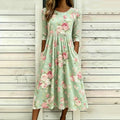 Cæcilia | Robe d'été élégante avec un délicat imprimé floral