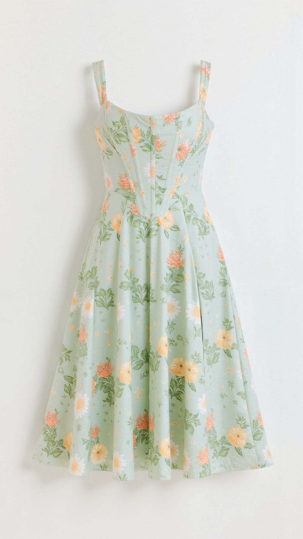 Robe Midi Fleurie Dahlia