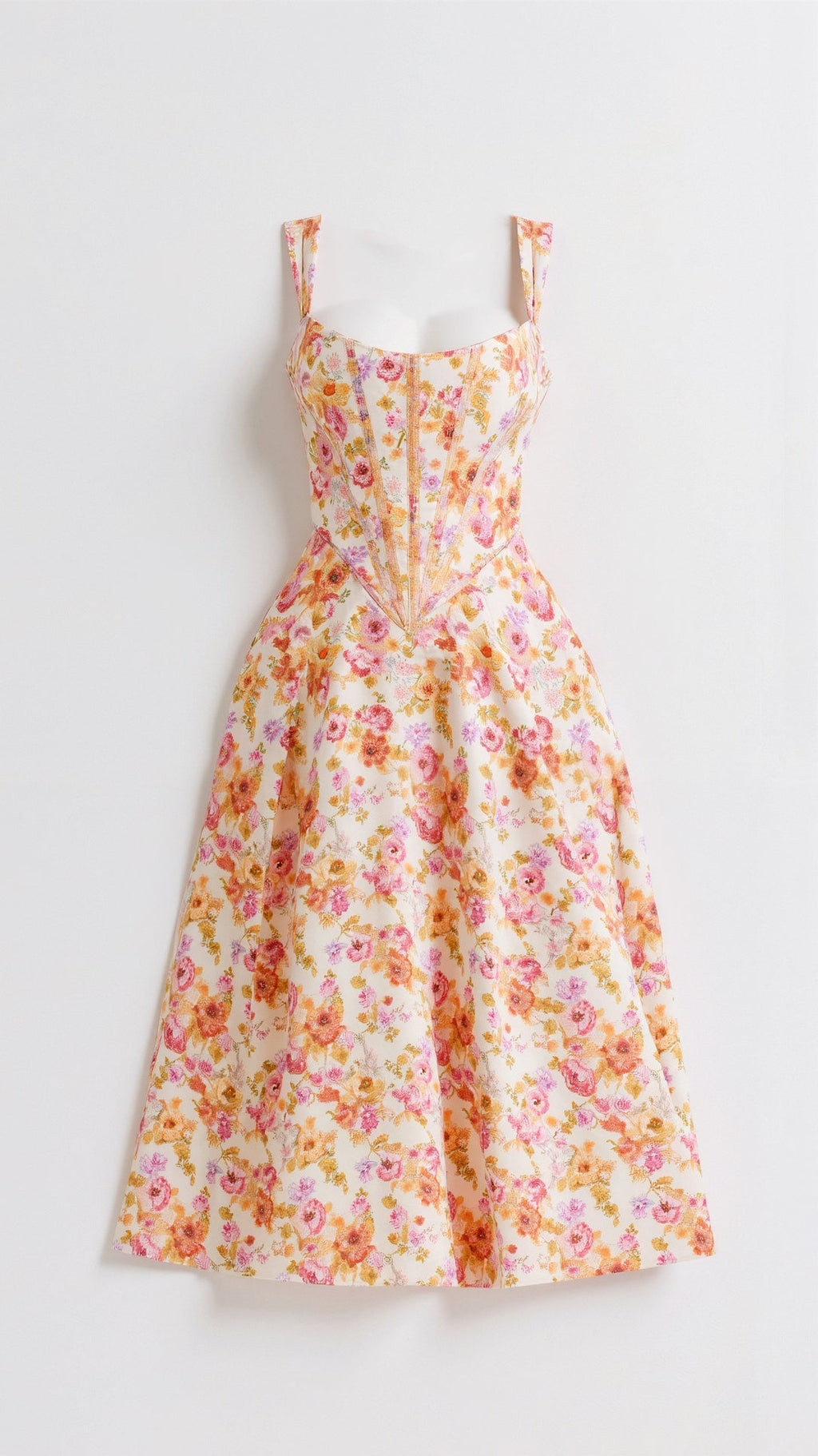 Robe Midi Fleurie Dahlia