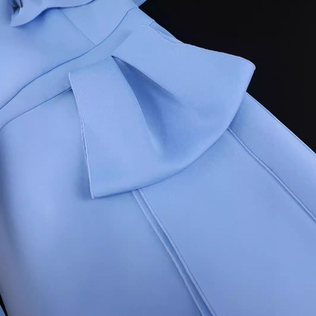 Robe ajustée pour femmes avec design off-shoulder et détail drapé Mirla