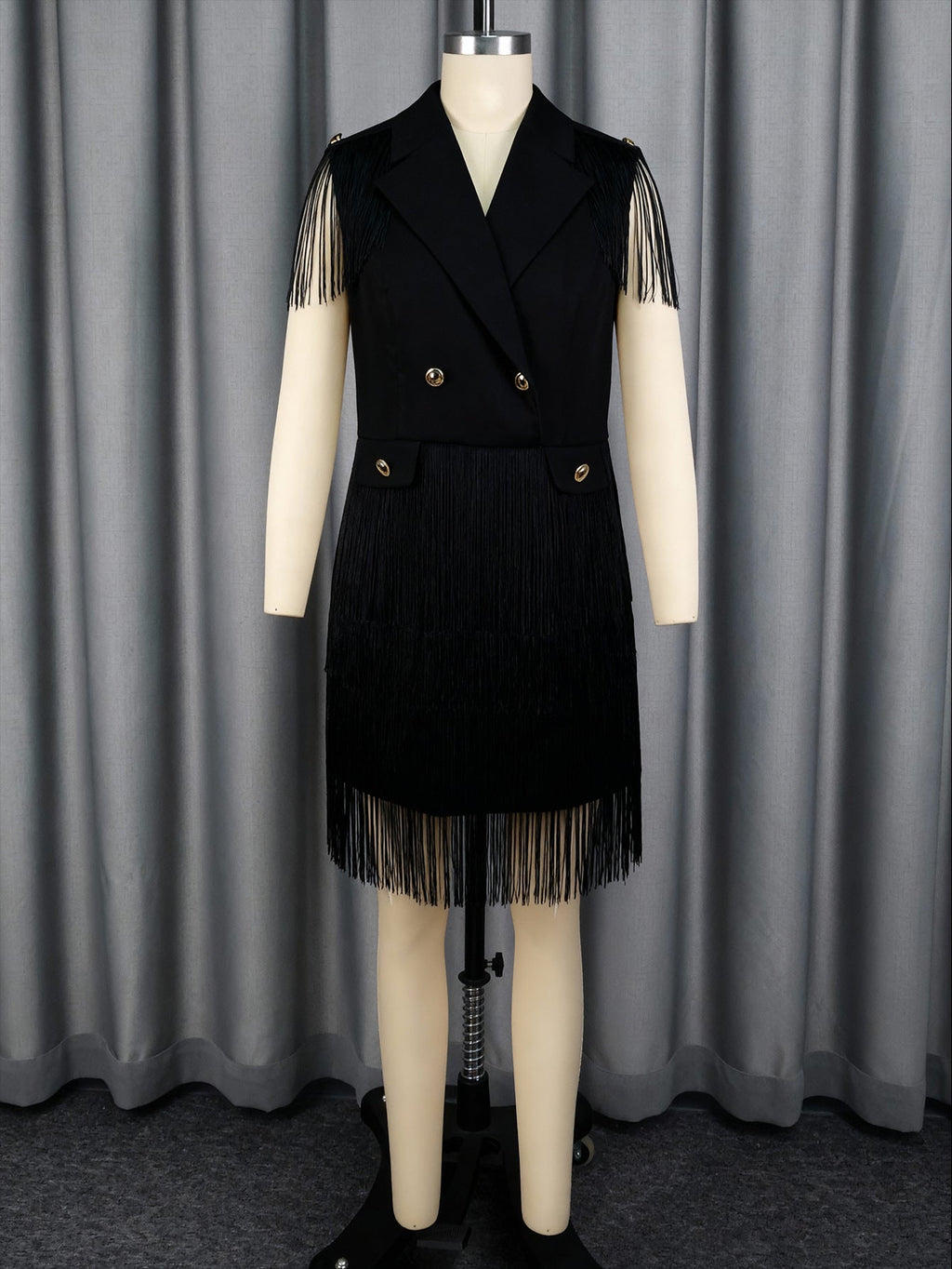 Robe frangée pour femme au style blazer élégant Mirla