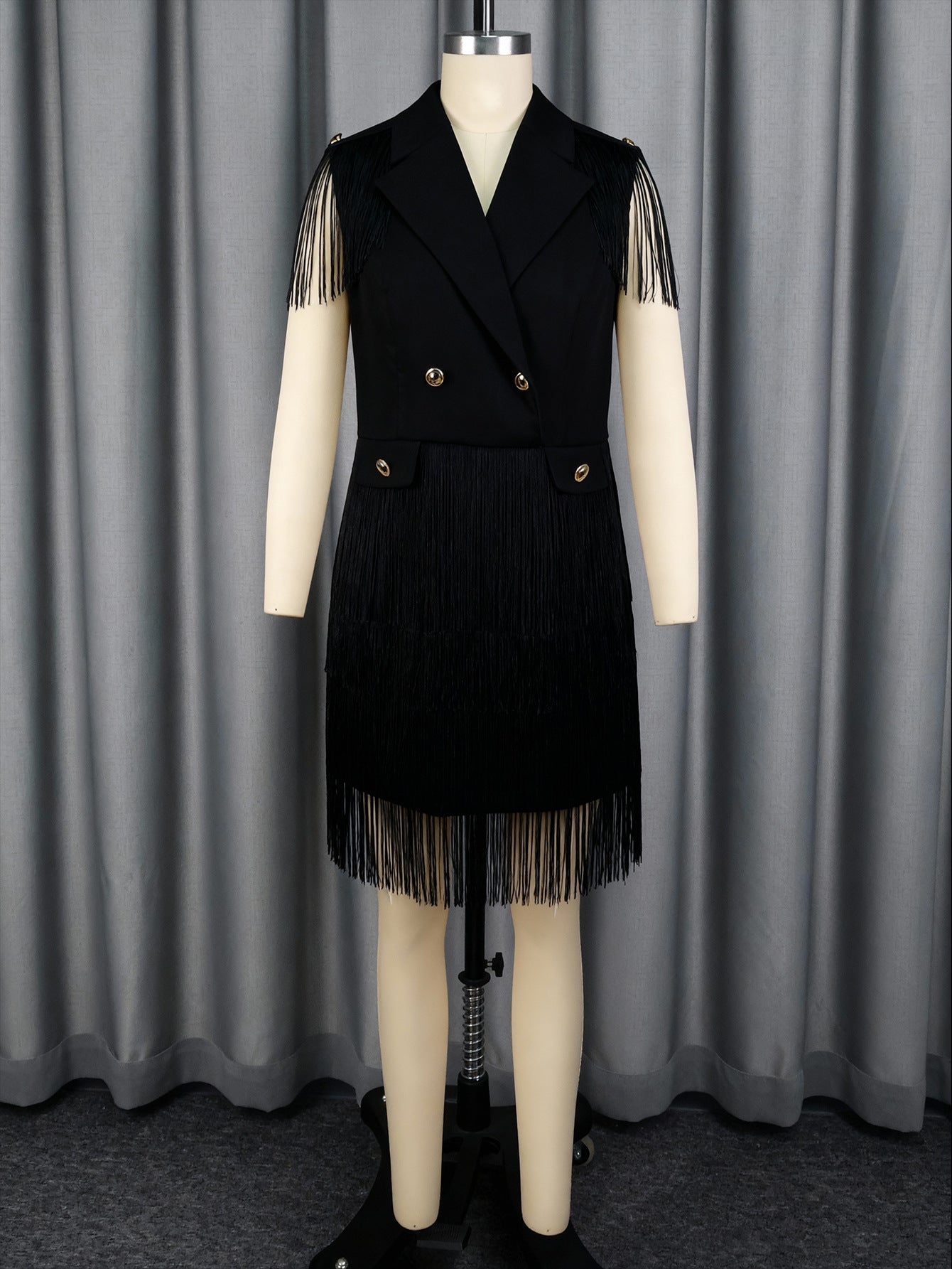 Robe frangée pour femme au style blazer élégant Mirla