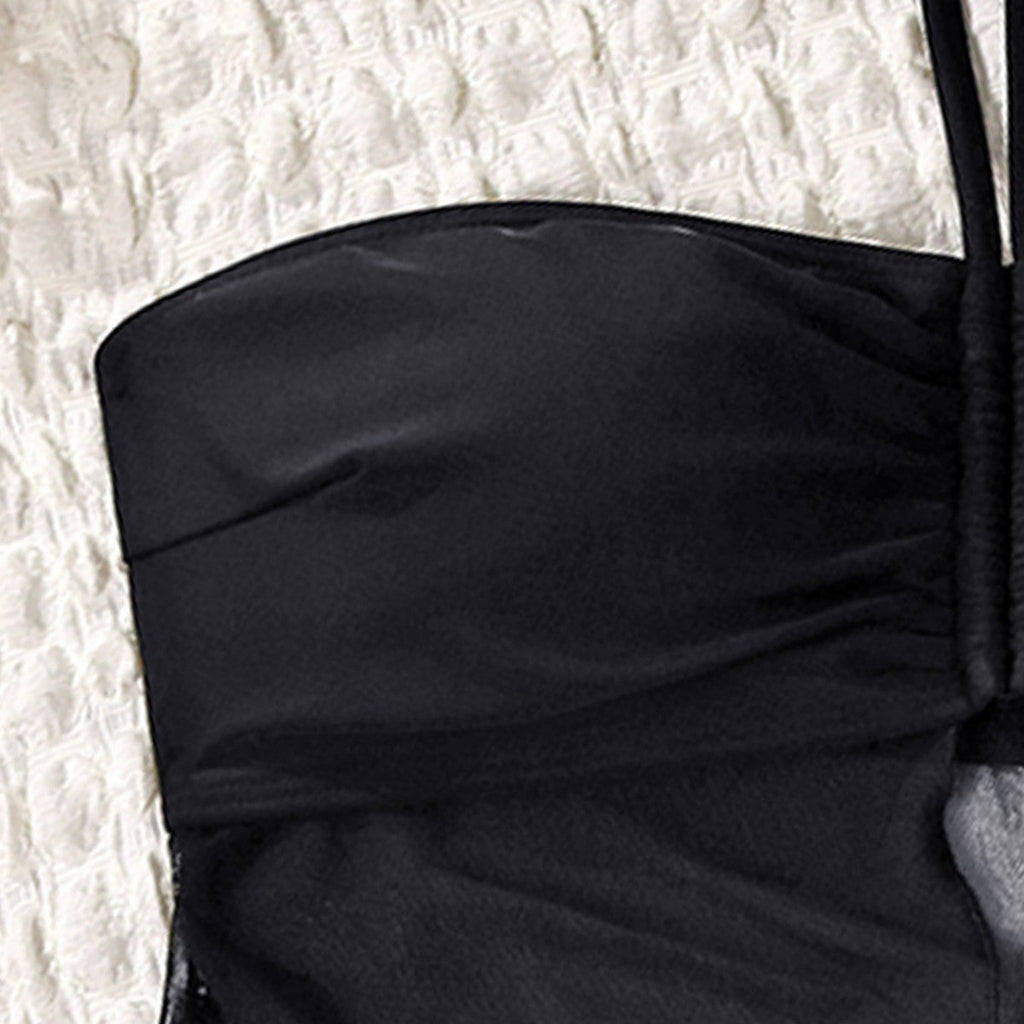 Maillot de bain femme avec jupe fluide et haut rembourré Mirla