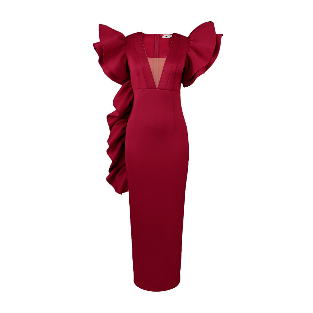 Robe de soirée flatteuse avec des manches volumineuses Mirla